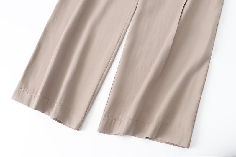 Women's 2024 Summer New Air Style Vertical Fold Pants_voghion.com