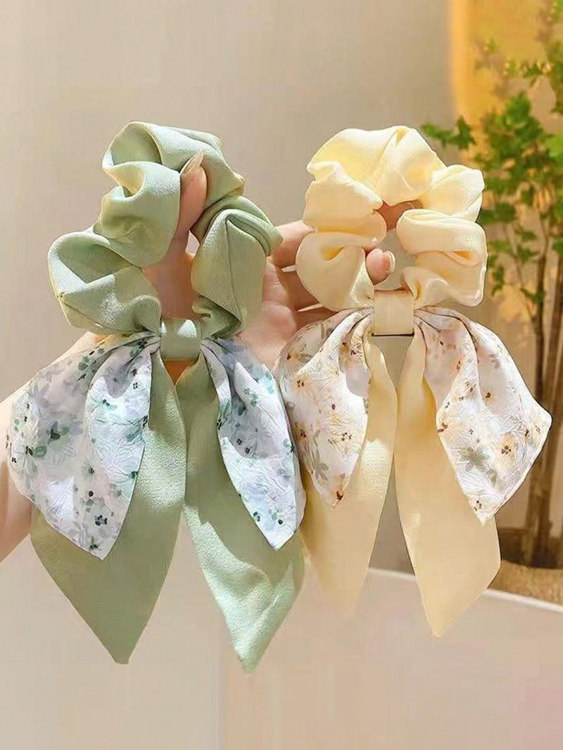 4-teiliges großes Haargummi mit Schmetterlingsnetz, Haarstyling-Zubehör, süßes Dutt-Krawattenband, geeignet für Mädchen im Alltag/auf Reisen_voghion.com