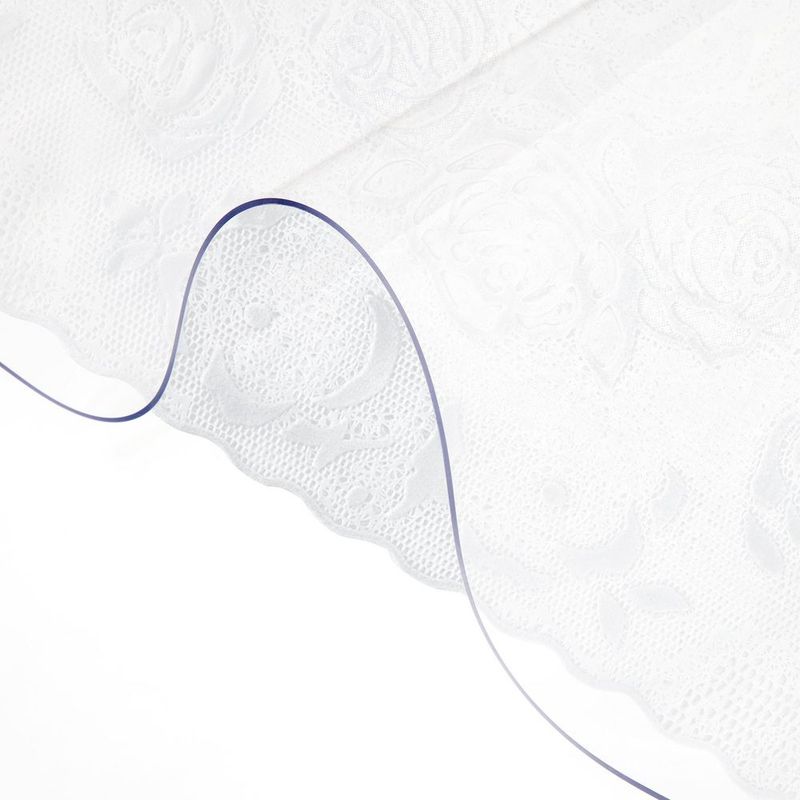 Plastic Table Cover 36 X 60 Inch, 1.5 Mm Thick Clear Table Protector, Rectangle Clear Desk Mat, Waterproof & Easy Cleaning For Office Dresser N_voghion.com