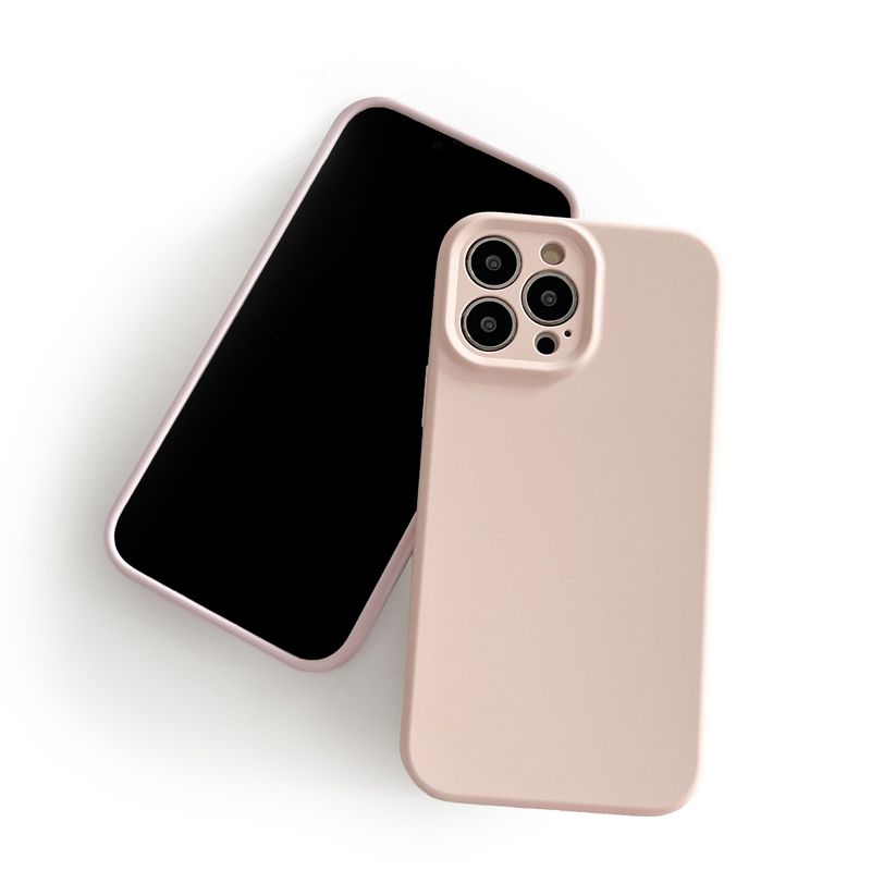 Suitable For Iphone 13 Liquid Silicone Phone Full Package Solid Color Business IPhone Case_voghion.com