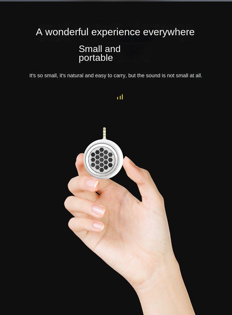 Pocket Powerhouse: przenośny głośnik do gier Hi-Fi 3,5 mm AUX z krystalicznie czystym dźwiękiem i zwiększoną głośnością dla urządzeń uniwersalnych_voghion.com