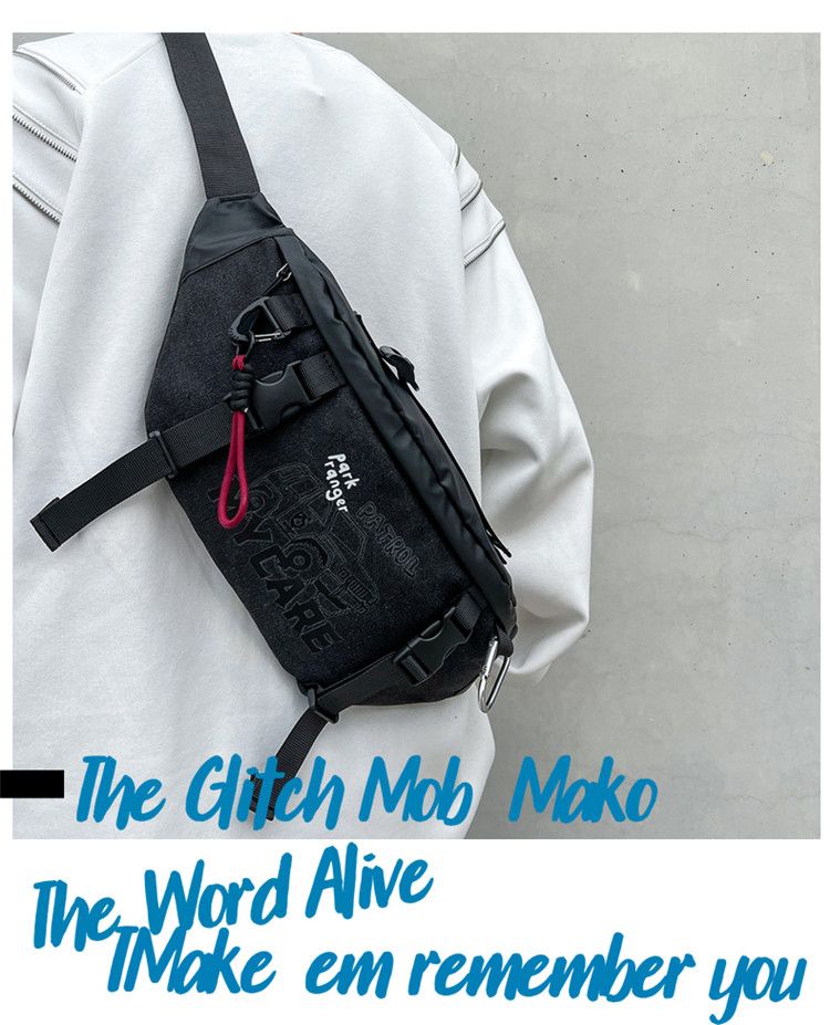 Multifunctional Canvas Outdoor Waterproof Parka Chest Bag_voghion.com