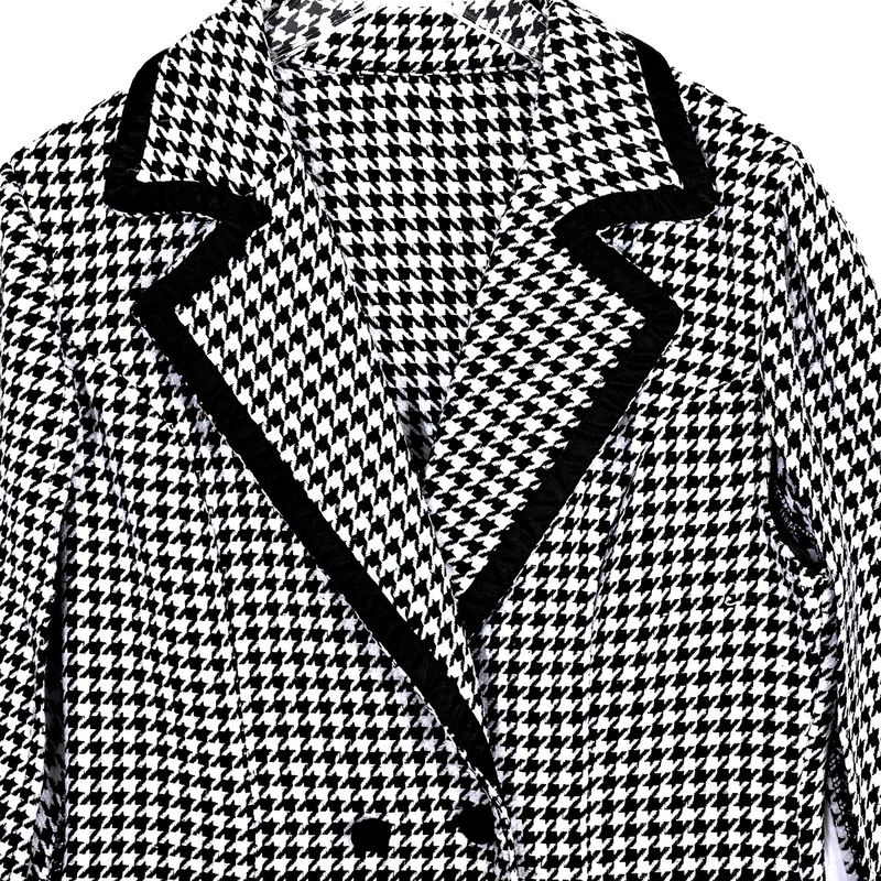 Women's Clothing houndstooth suit jacket female winter new style split long sleeve commuter temperament small suit _voghion.com