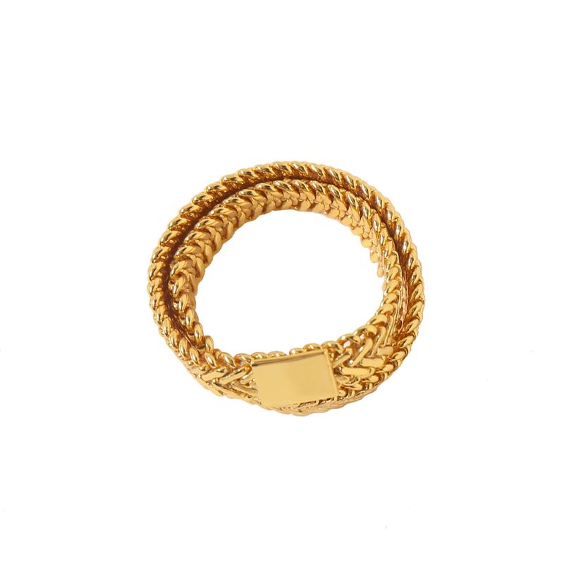 In Stock New French Niche Design Soft Snake Bone Stacking Rings Gold Metal Personality Hip Hop Accessories_voghion.com