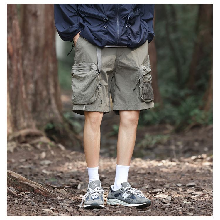 Men's Cargo Shorts Summer Lightweight Breathable Quick-Dry Loose Fit Multi-Pocket Casual Beach Shorts_voghion.com