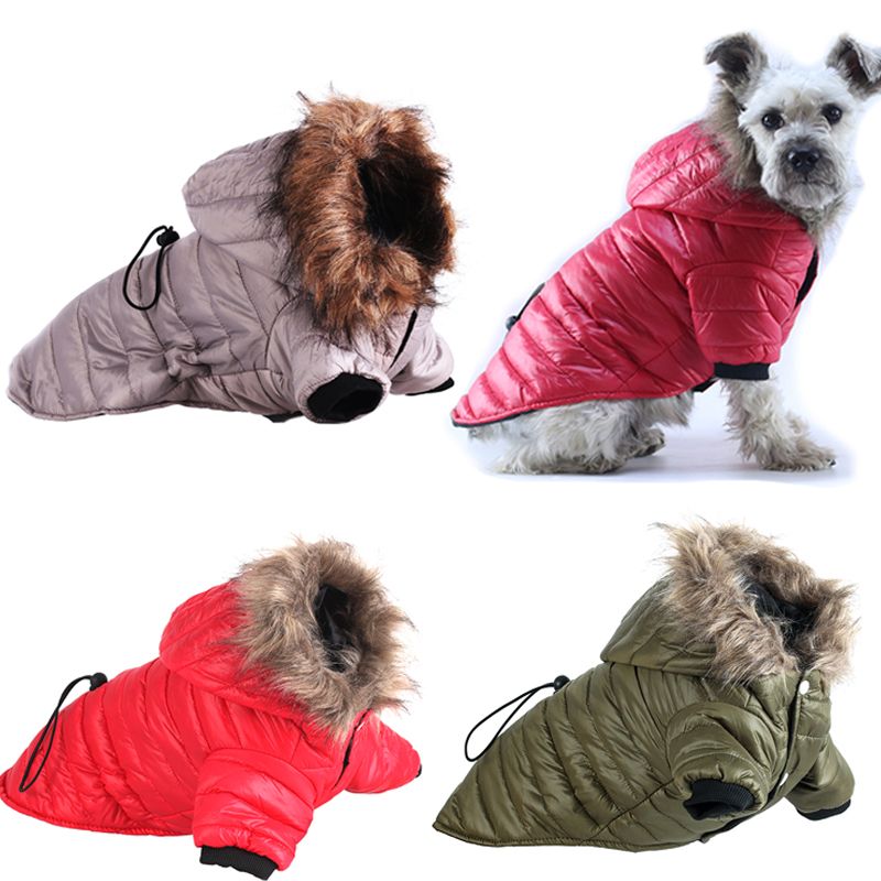 Winter Warm Hoodie Soft Cotton Pet Clothing, Waterproof Jacket Puppies For Small And Medium Dogs, Coat, Bulldog By PawParty Store_voghion.com