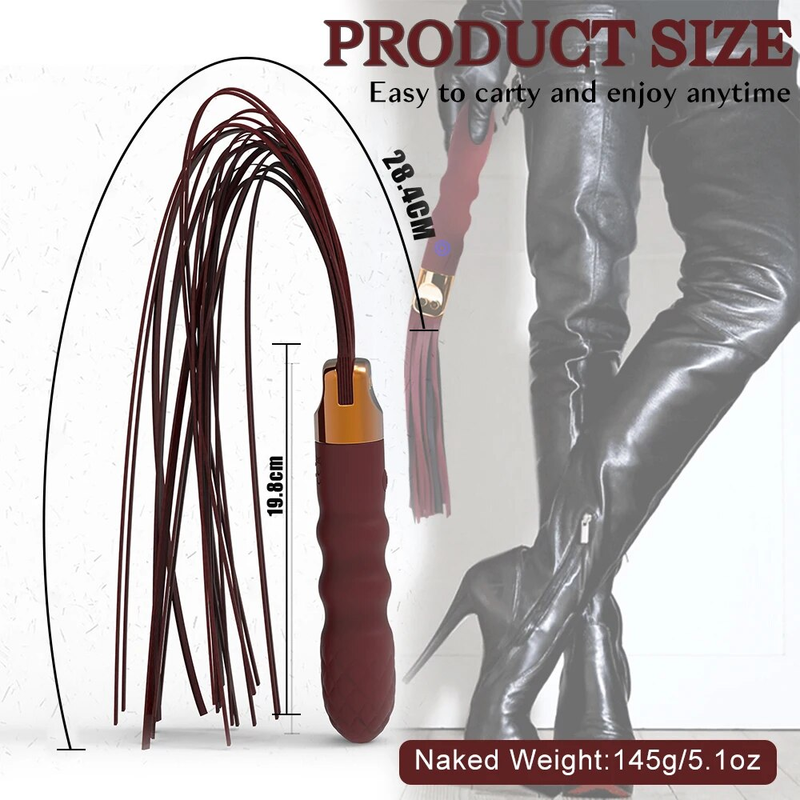 2 i 1 vibrator kvinnelig dildo vibrerende pisker G-punktsmassasje klitorisstimulator analplugg for par sexleketøy voksen_voghion.com