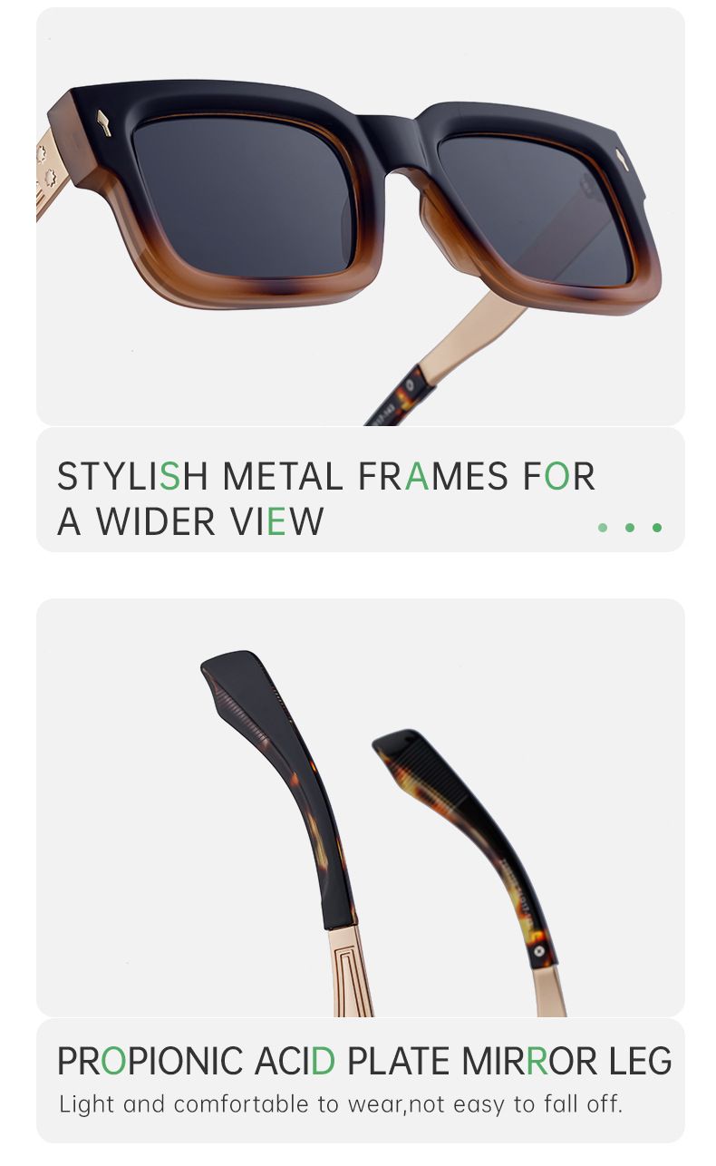 Unisex Retro square sunglasses for men sunscreen square sunglasses for men cross border eyes_voghion.com