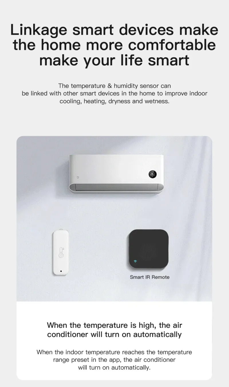 Tuya Zigbee/Wifi Sensore di temperatura e umidità per esterni Termometro Smart Life Lavoro Google Assistant, IP65_voghion.com