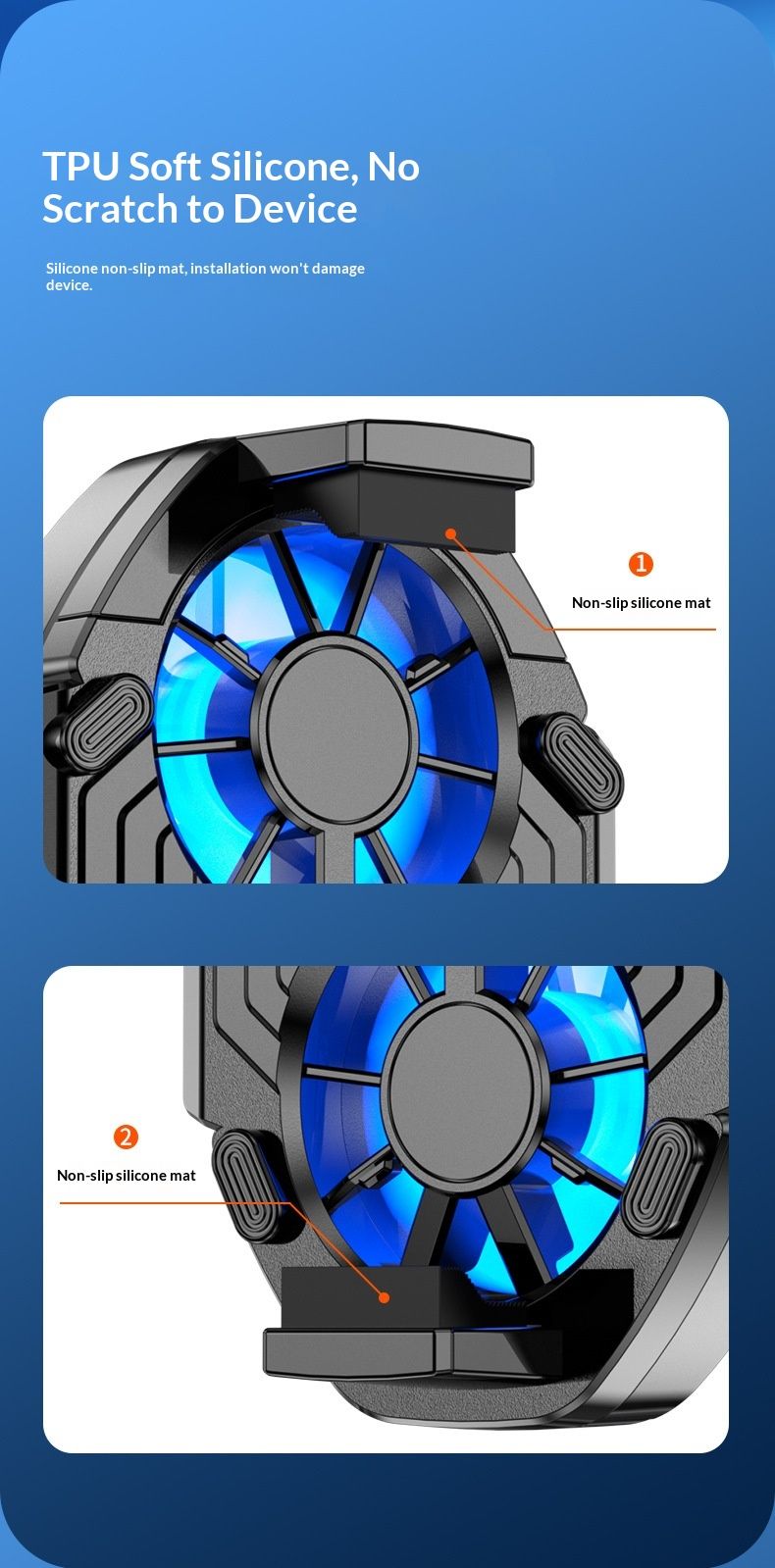 Digitex Cross-Border Hot-Selling FS01 Dual Fan Phone Mobile Game Air Battery Cooler Cooling Artifact_voghion.com
