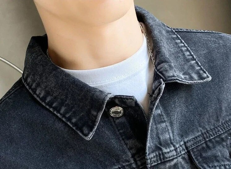 Jeansmantel für Herren Schwarz Herbst Jeansjacken Mann Hochwertige Winter 2023 Low Cost Joker Mode Große Größe Herrenmode Neu im Y2k_voghion.com