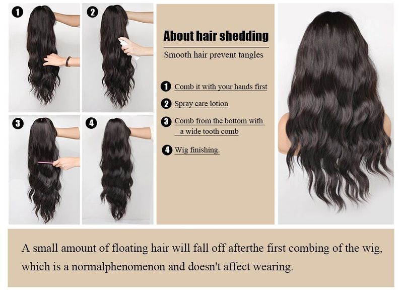 Brun Blond Ombre Peruk Naturligt Hår För Kvinnor Lång Vågig Med Mörka Rötter Syntetisk Peruk För Kvinnor Värmebeständig Coaplay Peruker_voghion.com