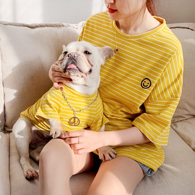 Maglietta a righe in cotone per cani PetMundo di PawParty Store_voghion.com