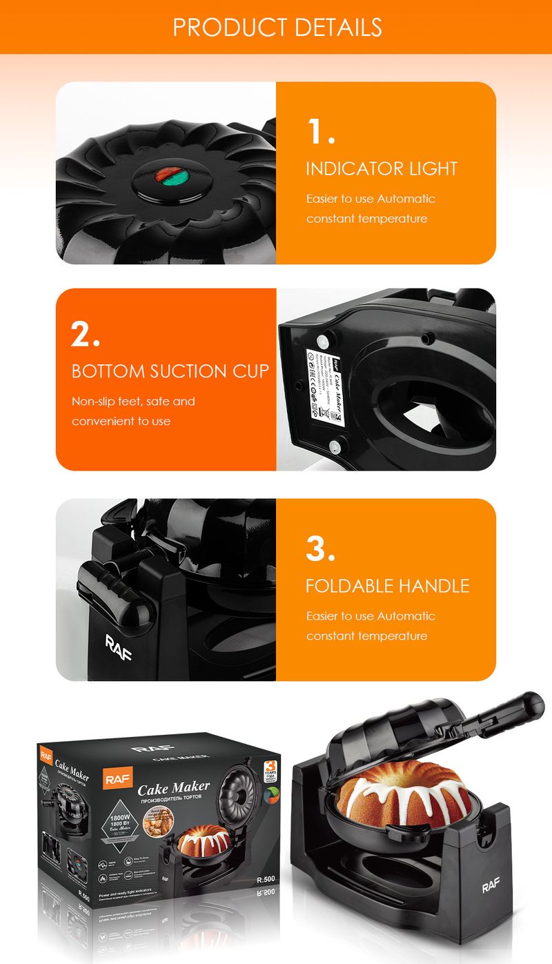 Europäischer Wendebrotbackautomat - Multifunktionaler Haushaltskuchen-Frühstückstoaster_voghion.com