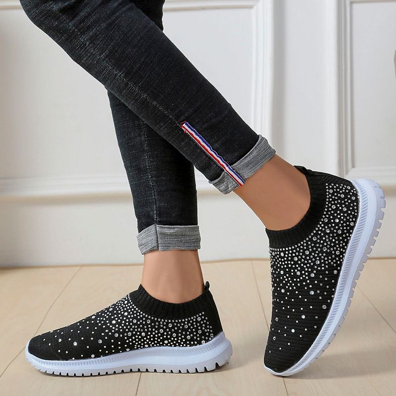 Large Size Rhintone Elastic Socks, Casual Men's And Women's Sports Sho, MD Sole Fly Woven Breathable Lightweight_voghion.com