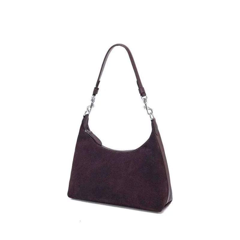 Borse a tracolla in pelle di mucca smerigliata da donna, stile retrò, casual, da donna, 2025, stilisti di moda per signora, nuove_voghion.com