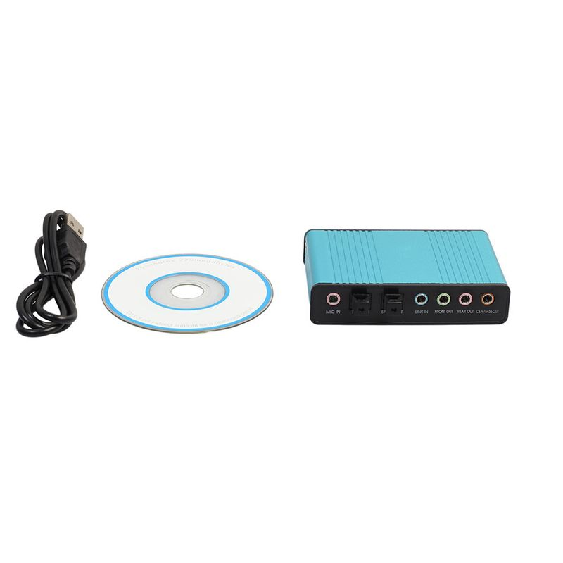 Xinweiqing USB 2.0 External 6 Channel 5.1 Optical Audio Sound Card for Notebook Laptop PC_voghion.com
