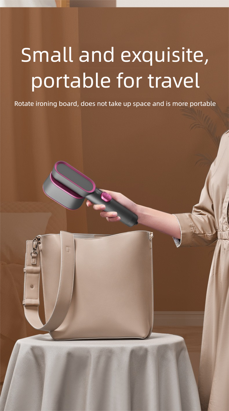 Handheld Steam Iron - Dry Wet Use Mini Ironing System Portable For All Fabrics_voghion.com