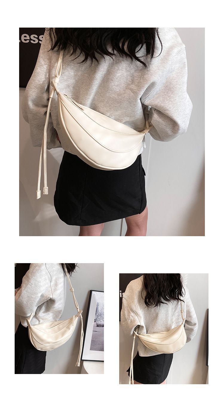2024 Korean New Crossbody Dumpling Modische und Nischendesign-Brust Vielseitige trendige One-Shoulder-Damentasche_voghion.com