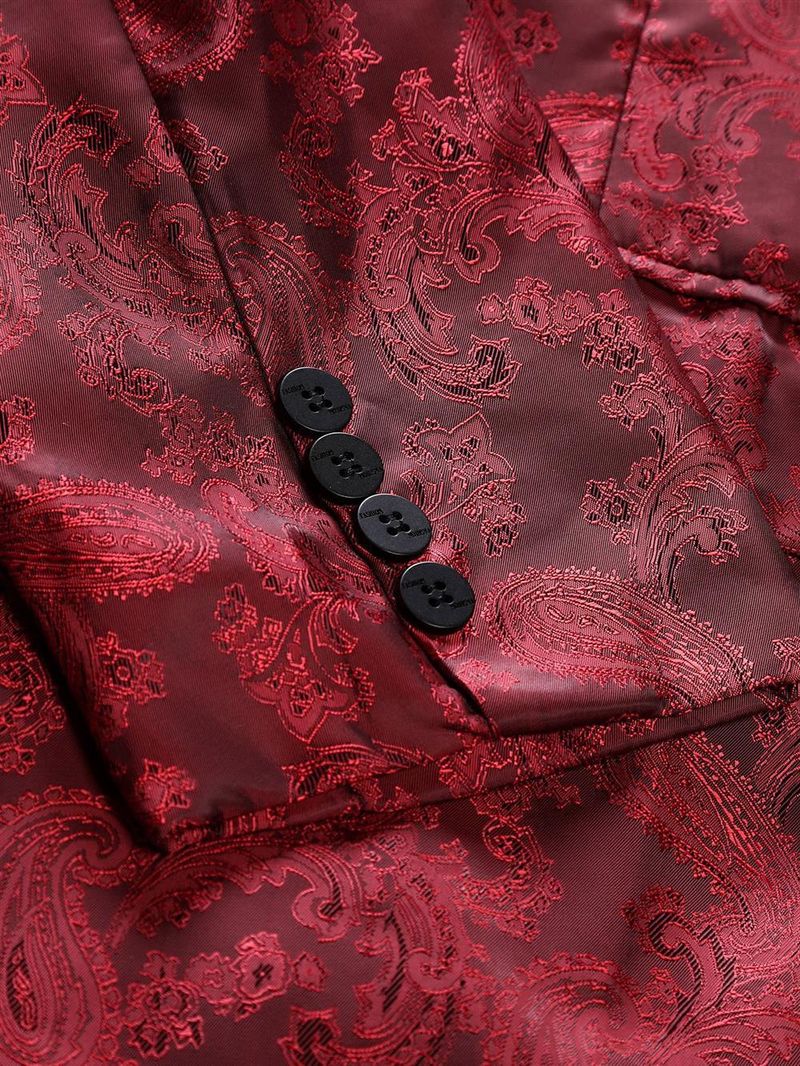 2024 Bright Face Dark Pattern Small Performance Stage Suit Coat Men's_voghion.com