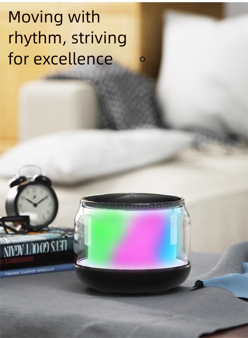 Mini haut-parleur USB sans fil Bluetooth à volume élevé, fente pour carte, pour ordinateur, maison, extérieur, voiture, basses puissantes_voghion.com