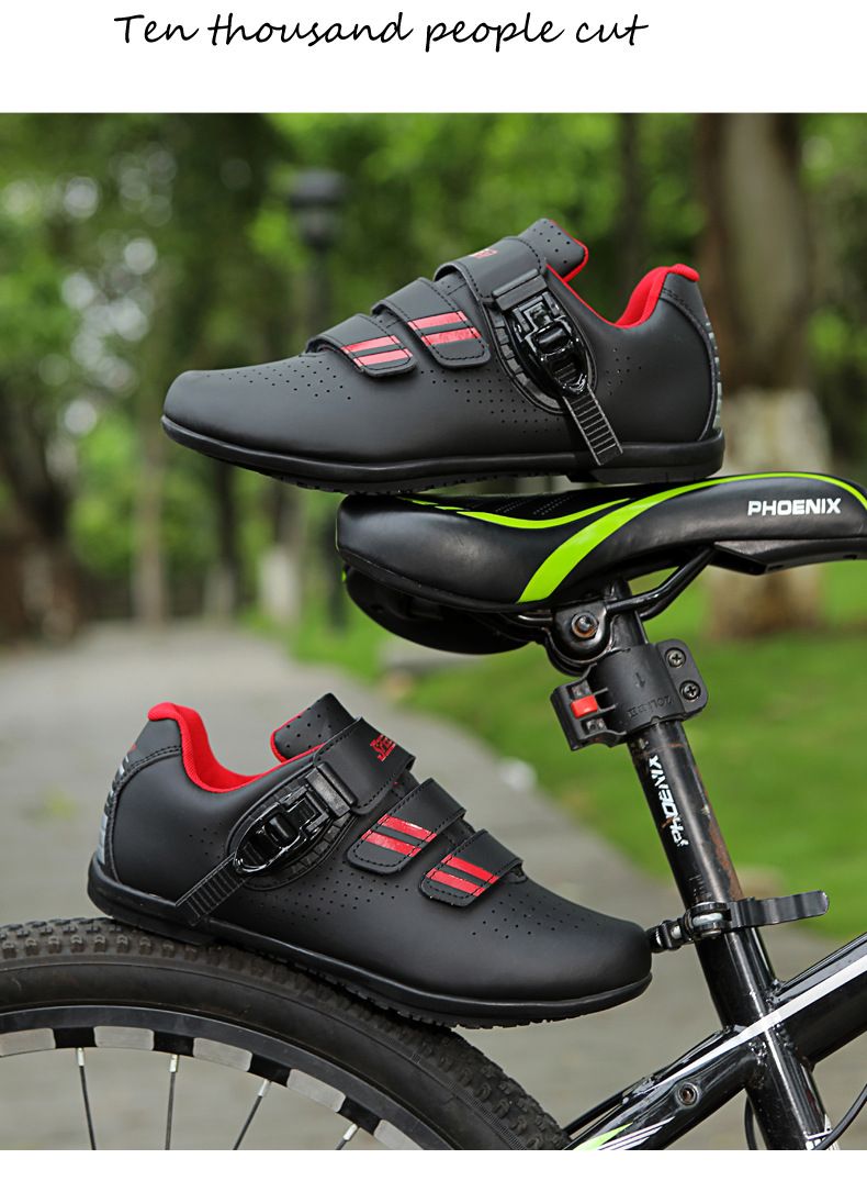 Forår og sommer Mountainbike-låsesko Herre- og damesko til landevejscykler med låsesko Dynamiske cykelsko med hård bund Cykelsko med bred bund_voghion.com