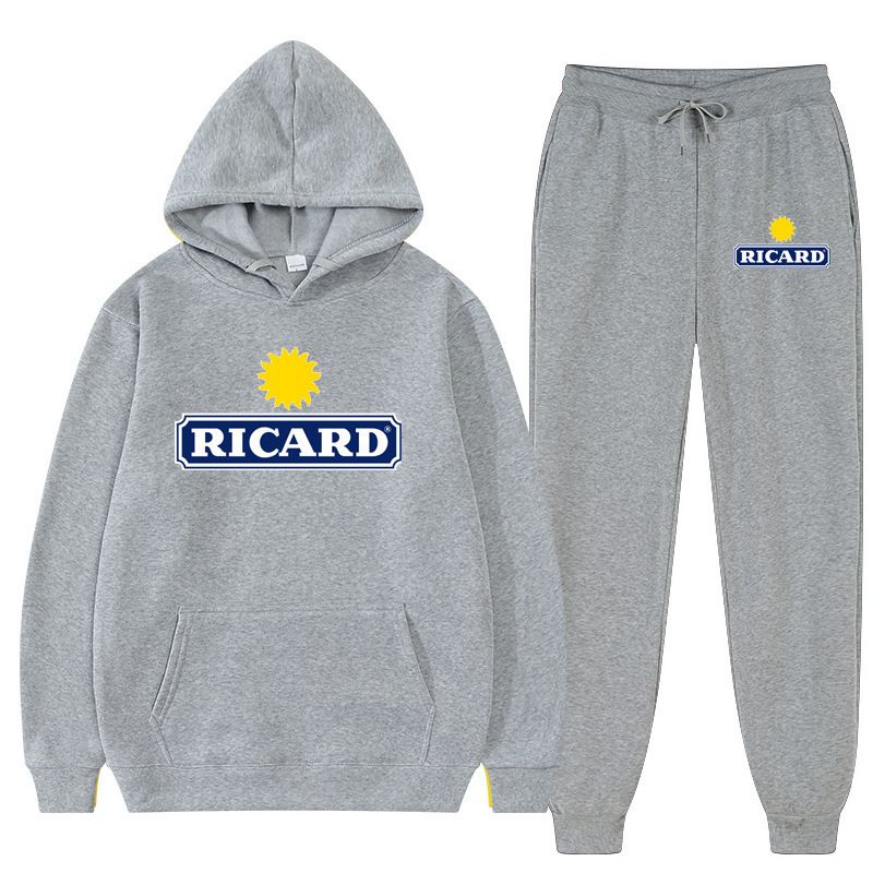 Neues sportliches, modisches, lässig bedrucktes Set für Frühling und Herbst, Hoodie-Set für Herren_voghion.com