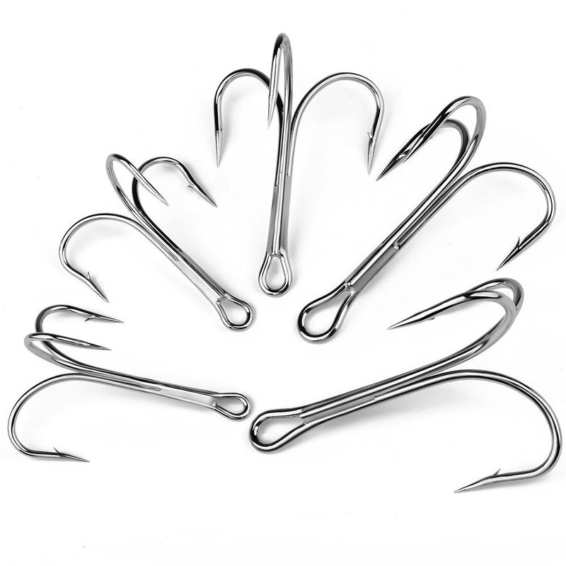 Viervoudige anker met weerhaak, grote vishaak, grote drievoudige haken, 10 stuks/doos_voghion.com