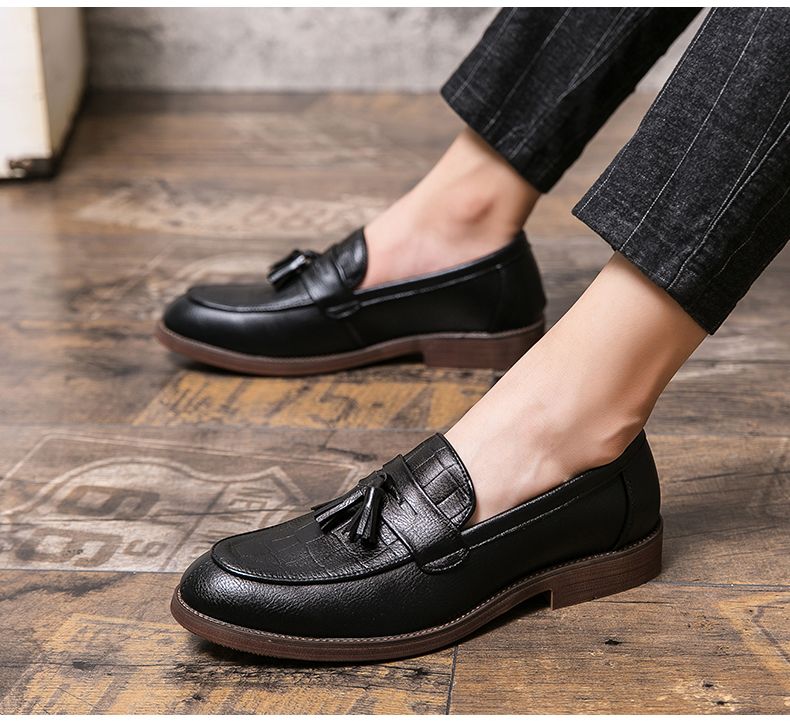 2022 Leren Casual Heren Loafers Band Slip On Mannelijke Dress Schoenen Vrijetijds Stijl Grote Maat 38-47 Goede Slijtvaste Zool_voghion.com