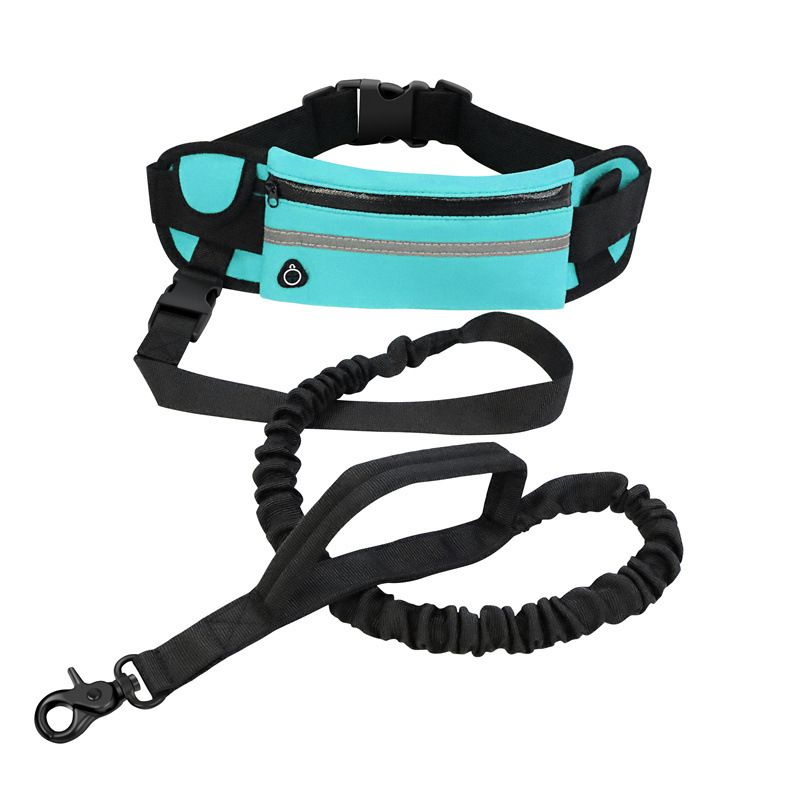 Sports Waist Bag Dog Set Reflective Elastic Explosion-Proof Outdoor Pet Supplies Running Leash_voghion.com