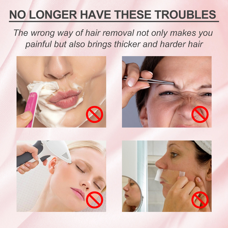 Face Hair Remover Cream Peach Ladies Epilator Underarm Lip Body Hair Growth Inhibitor Soothing Repair Women Depilation Skin Care_voghion.com