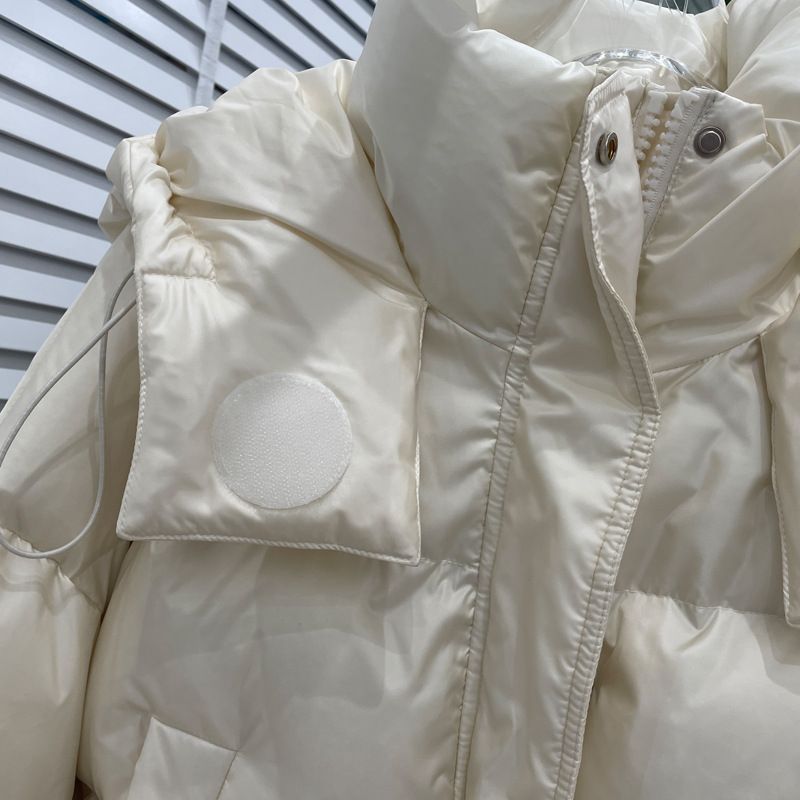 Women's Clothing Maillard style Warm jacket jacket for women short 2023 new version small winter loose white duck Warm jacket thickened coat_voghion.com