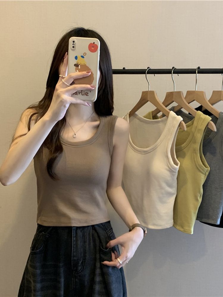 Intimates Outwear Spring Brushed Plaid Camisole_voghion.com