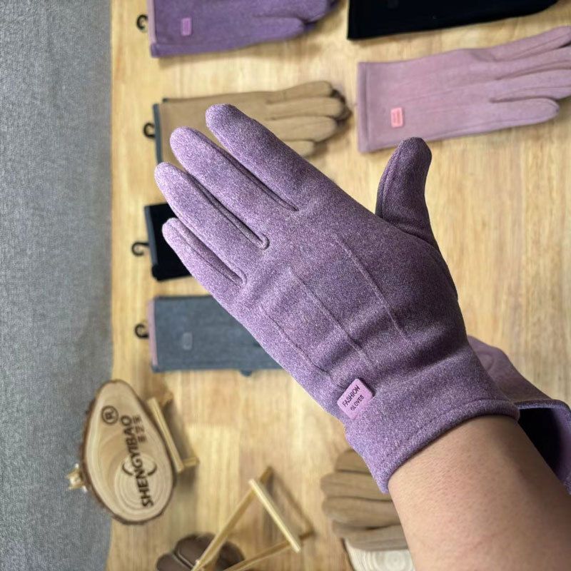 Guanti termici in velluto caldi per donna, invernali, da ciclismo, da guida, sportivi, foderati in pile, touchscreen, antiscivolo, 2025_voghion.com