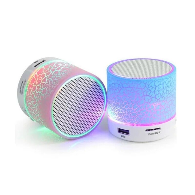 Bluetoothiga minikõlarid, USB-subwooferiga kaasaskantav MP3-muusika kolonn ja värvilised LED TF-kaardid arvutitele ja mobiiltelefonidele_voghion.com