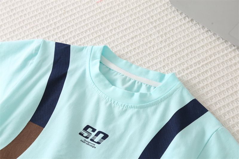 Maschio, Medio e Giovane Maniche Corte 2025 Nuovo Vestito per Bambini Set da Due Pezzi per Bambini Estate Bello Tendenza_voghion.com