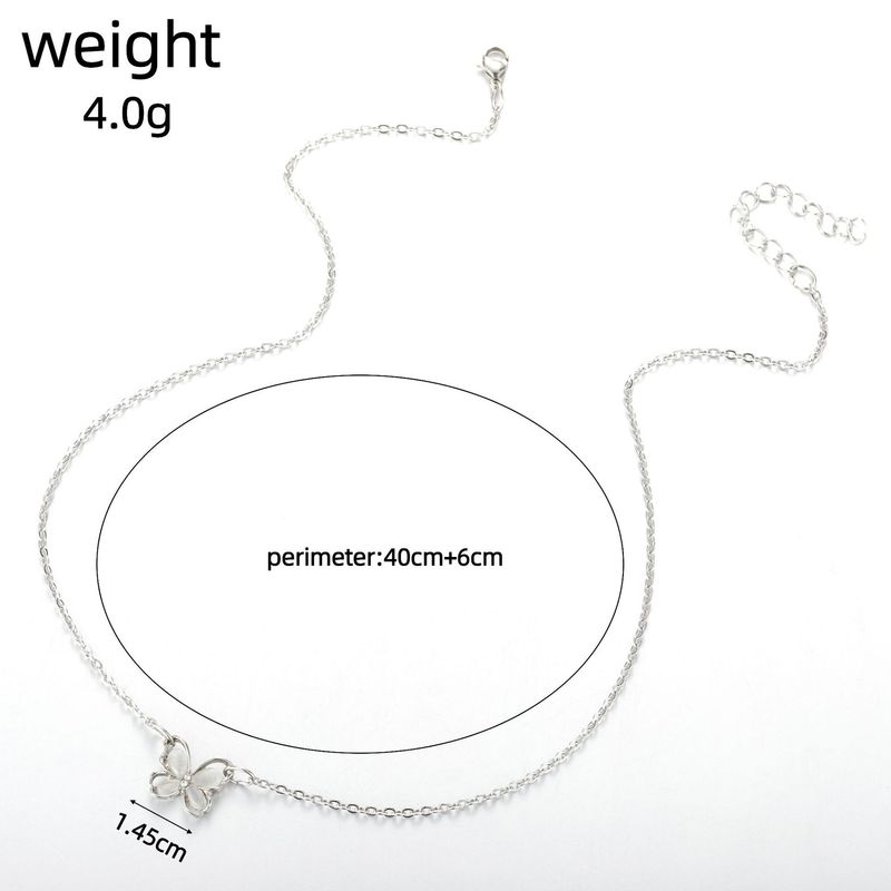 New Necklaces With Fashionable And Versatile Butterfly Cat's Eye Stone Necklace Accessories_voghion.com