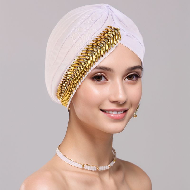 Muslim headscarf Stylish stretch breathable watermelon hat with side diamond hat for women_voghion.com