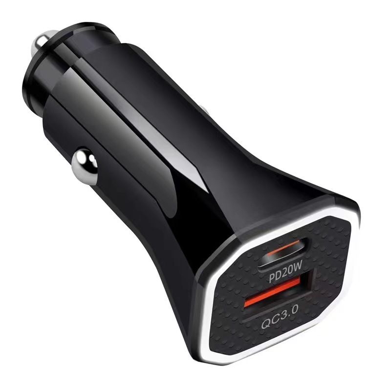 Music Festival  38W QC3.0+PD dual line fast charging mobile phone Type-C charger car cigarette lighter_voghion.com