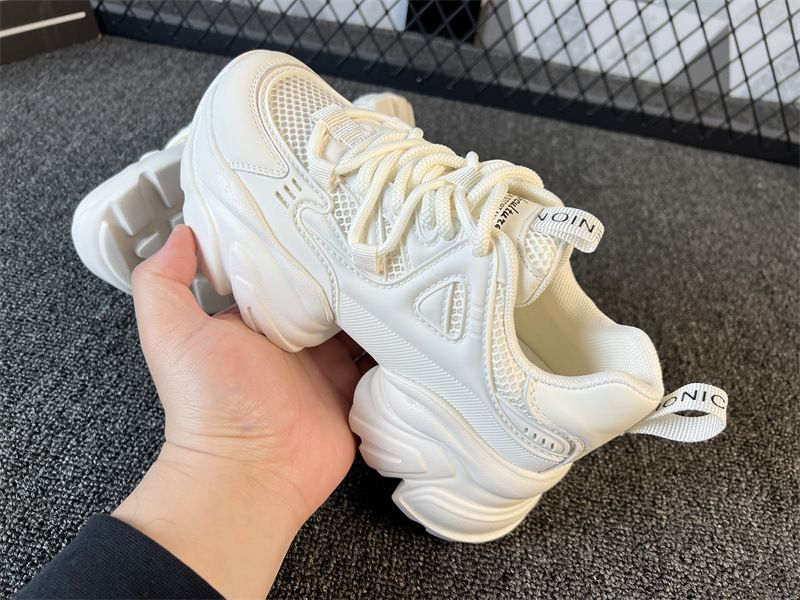 Mesh respirabil cu talpa groasa tata femei versatile alb sport casual confortabil pantofi mari inaltime 6cm_voghion.com