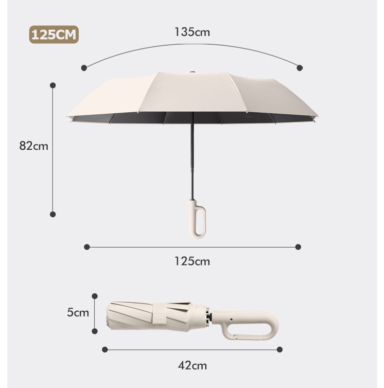 Unisex Safety Reverse Umbrella - UV Protection Reflective_voghion.com