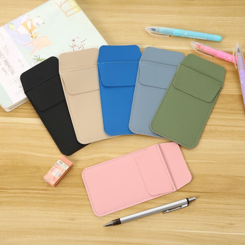 Creatieve PU leren etui met grote capaciteit, dubbele duurzame draagbare etui met zak, multifunctionele dokters- en verpleegsterspen_voghion.com