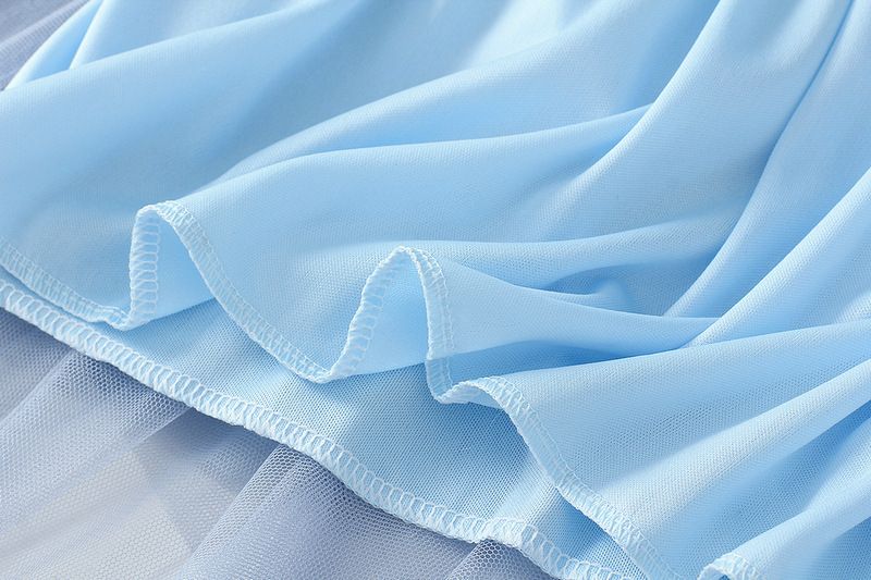 new autumn style temperament high waist slimming super fairy flower bud irregular mesh skirt female 8063_voghion.com