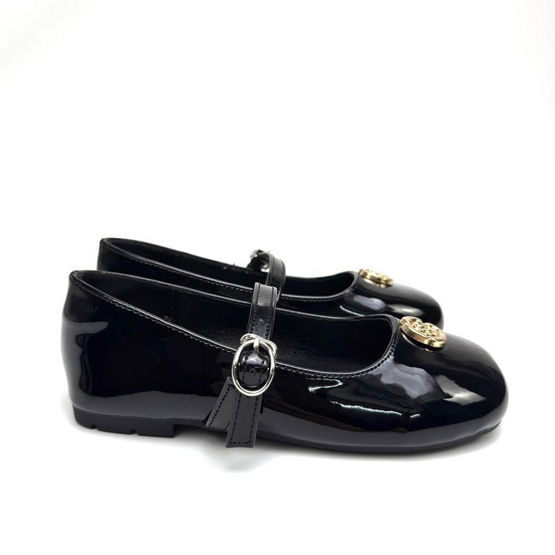 Kinderschuhe Mädchen Lederschuhe Camellia Britischer Stil Neue Single Strap Freizeitschuhe Retro Schwarze Lederschuhe Mary Jane Kinderschuhe_voghion.com
