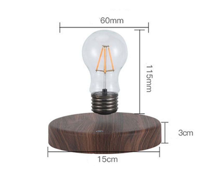 L03 Magnetic Levitation Bulb LED Luminous Rotation Study Desk Atmosphere Lamp_voghion.com
