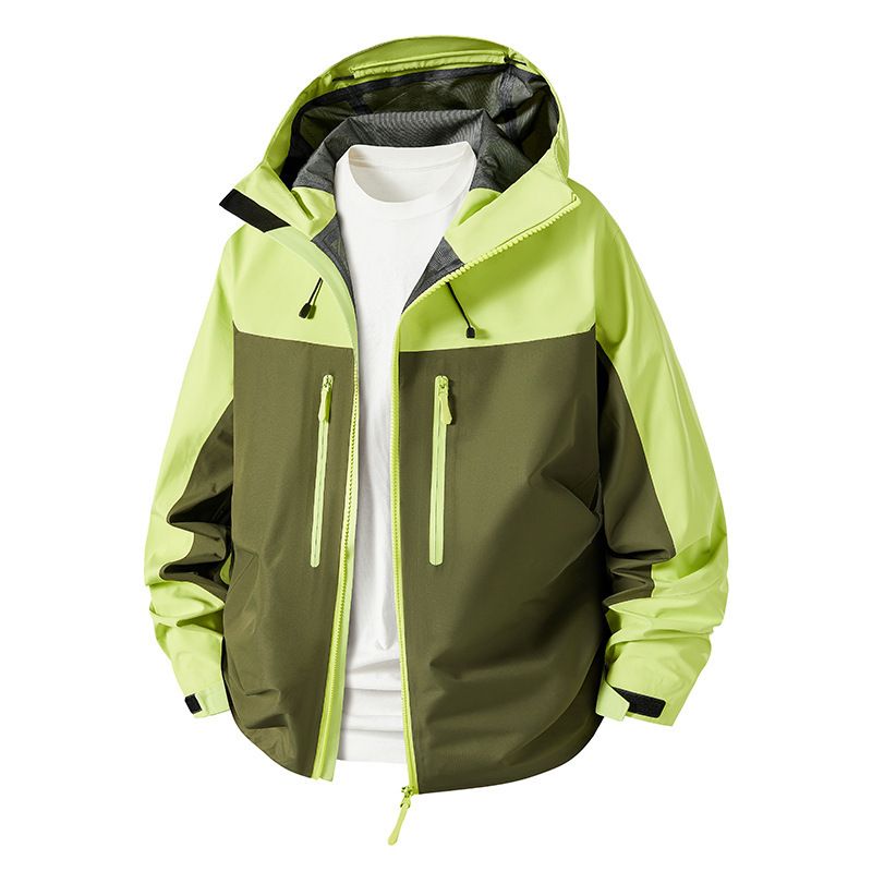 Rainproof Fully Heat-Sealed With Seam Taping Technology Outdoor Hiking Clothing Underarm Zipper Breathable Hard Shell_voghion.com