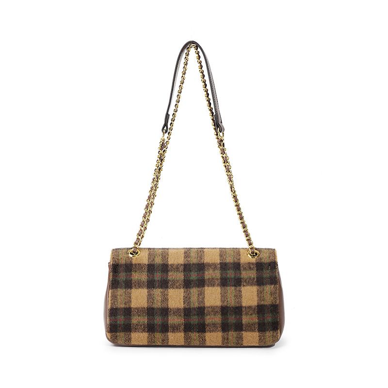 Damen Herbst Winter Neue Mode Nischendesign Unterarm Woll Schulterkette High-End Crossbody Kleine Quadratische Tasche_voghion.com