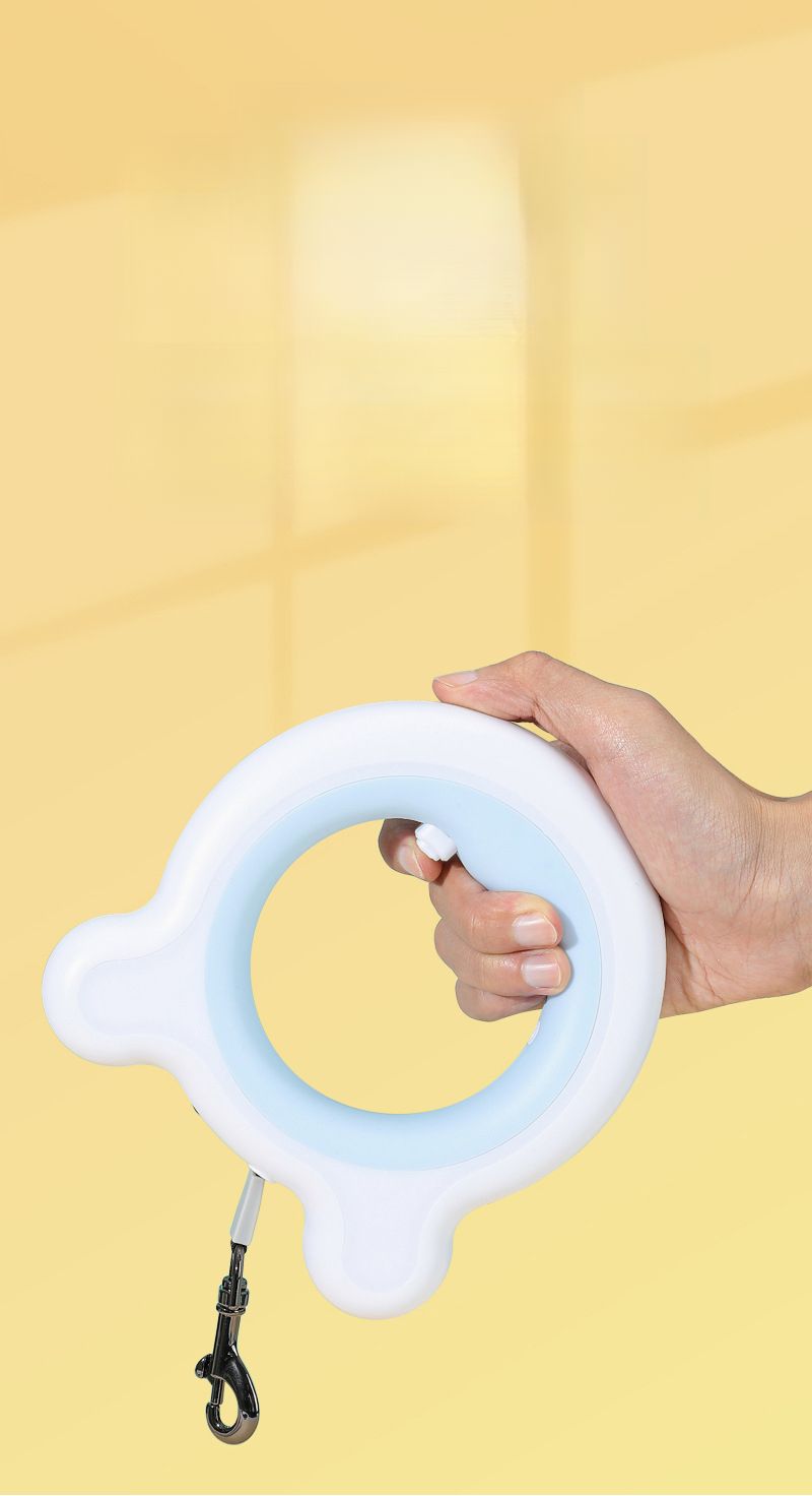 【Neuerscheinung】 Einziehbare Hundeleine mit Lichtzubehör, automatische Haustier-Rollleine_voghion.com