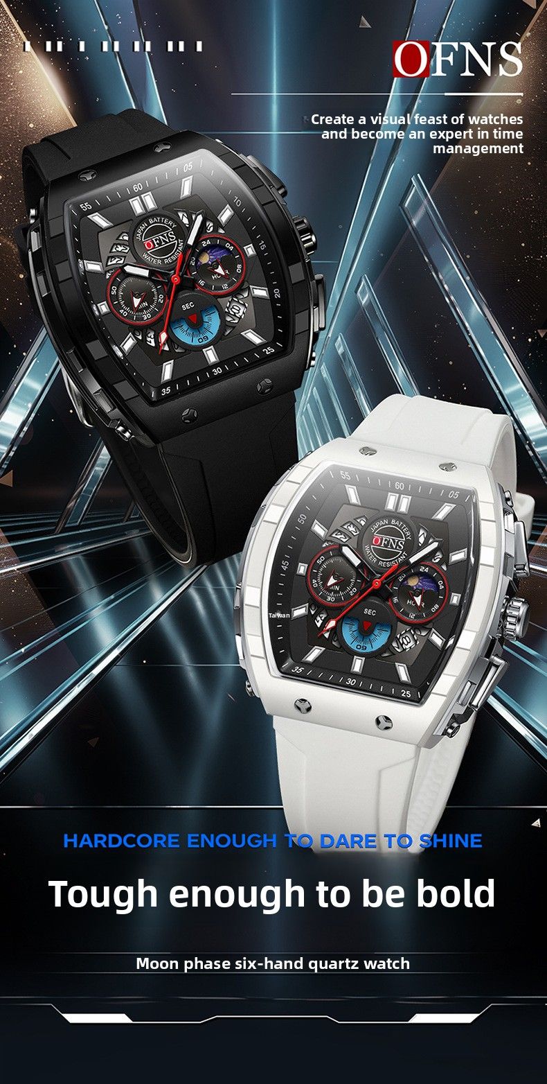 OFNS Cross-Border Hot-Selling Wristwa Multi-Function Chronograph Three-Eye Six-Hand Quartz Calendar Business Men's_voghion.com