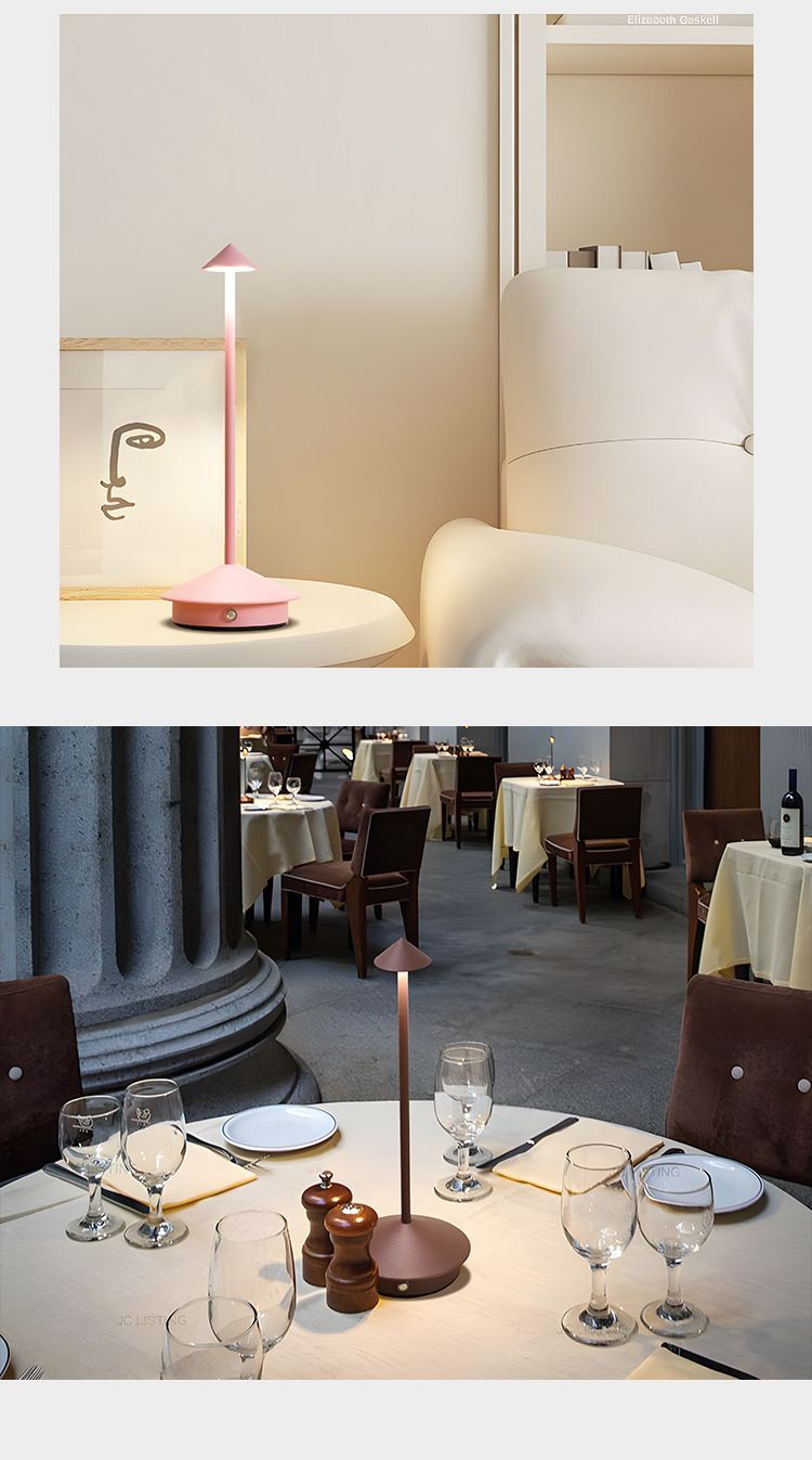 LED Home Decor Modern Eenvoudig Aluminium Creatieve Paddestoel Gepersonaliseerde Nacht Restaurant Bureaulamp Bedhoofd Sfeerlicht_voghion.com